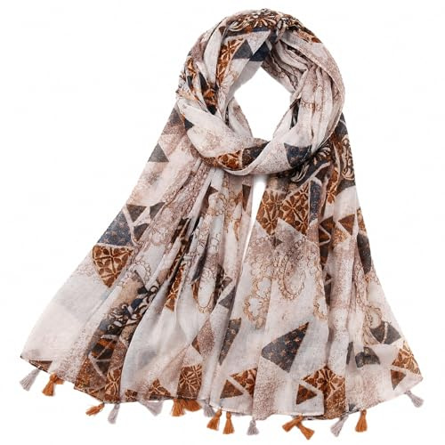 MAIRY Schals Tuch Frühlings Blume Hochwertiger Schal für Damen Mädchen Halstuch Umschlagstuch weicher Schlauchschal für Sommer Herbst und Winter