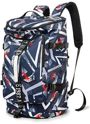 FUNYAGO Gym Backpack Hiking Duffle Bag Woman Man 40L Large Waterproof Backpack Suitable for Hiking, Travel