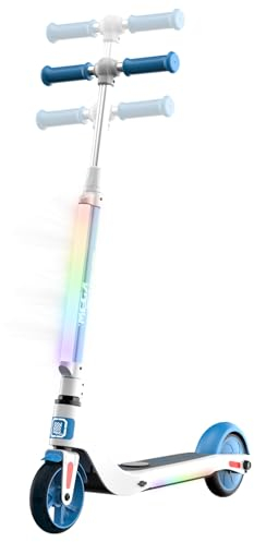 MEGA MOTION E Scooter Kinder, 8/12/16 km/h, Faltbarer E Scooter für Kinder 6-12 Jahren, 8KM Reichweite und 7-farbigen Lichtern, Elektroroller, für Jungen und Mädchen