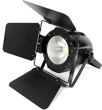KEESUNG 200W COB LED Par Licht, DMX-512 COB LED Par Licht Scheinwerfer Bühnenbeleuchtung Warmweiß/Kaltweiß Außen Spot Licht BüHnenbeleuchtung Par Licht Studioleuchte für DJ Disco Stage Party
