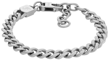 Fossil Harlow Herrenarmband aus Edelstahl mit Karabinerverschluss
