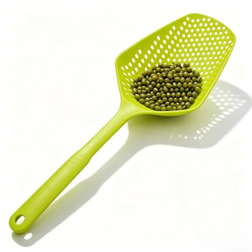 Passoire De Cuisine, Cuillère D'écumoire Réutilisable En PP Avec Pelles à Fuite D'eau à Long Manche, Passoire à Pelle à Glace Pour Légumes Spaghetti