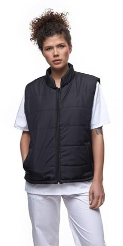 Unisexe Gilet De Travail- Veste Sans Manches, Gilet thermique Léger, Softshell matelassé, Coupe confortable, Matière respirante, Design classique et économique pour le travail ou les loisirs
