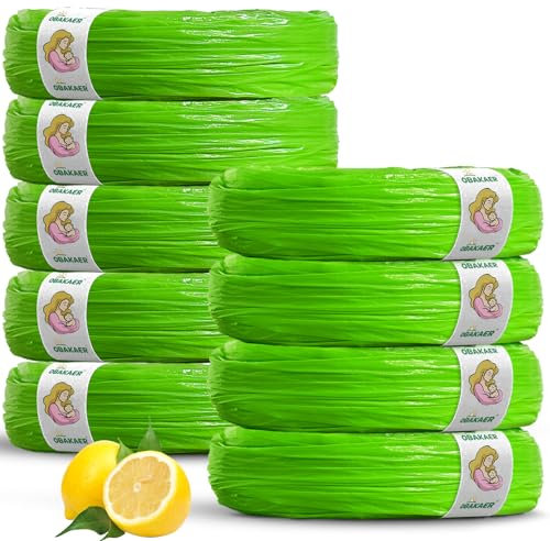 Windeleimer Nachfüllfolie kompatibel mit Tommee Tippee Sangenic Tec+Simplee Sangenic + Twist & Click, 9er Pack Windeln nachfüllkassette, Extra Länge und Dicke Windelkassetten