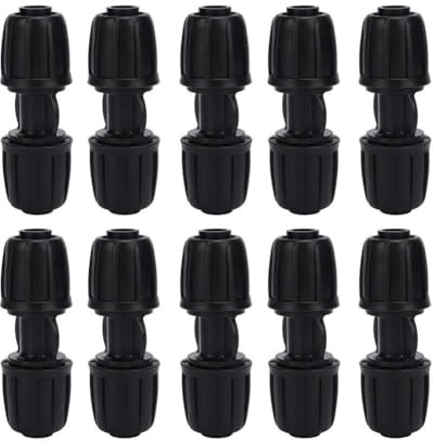 10 pezzi Straight Water, 10 tubi in PE direttamente tramite PE16, irrigazione a goccia, cancello da giardino, accessori per acqua, spray Direct, attacco da giardino