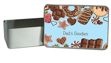 Lunar Shadow Dad's Blue Storage Gift Tin, fathers day gift