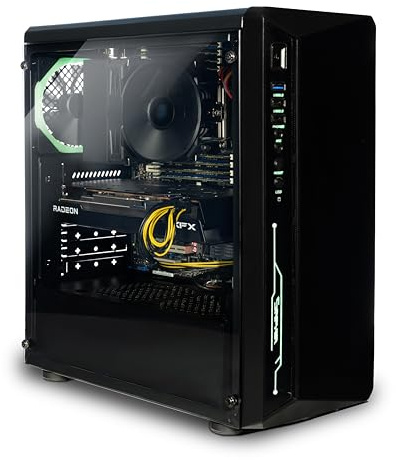 Broonbee Gaming PC High End mit Intel 14-Kerne CPU | Nvidia GeForce RTX 3050 6 GB | 32 GB DDR4 RAM | 512 GB NVMe M.2 SSD | Windows 11 Pro | Gamer Computer