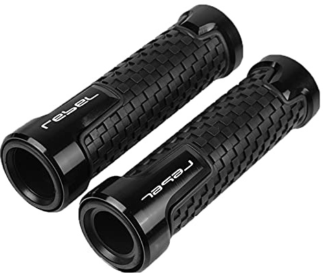 para Honda Rebel 500 Rebel500 Accesorios De Motocicleta 7/8 ''22mm Empuñaduras De Manillar Empuñadura(Black)