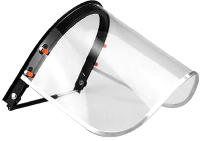 Cabilock Schutzvisier für Schutzhelme aus Aluminiumlegierung und Pvc Stoßfestes Visier mit Umfassendem Gesichtsschutz Komfortabel zum Schleifen und Schneiden Zufällige Farbe