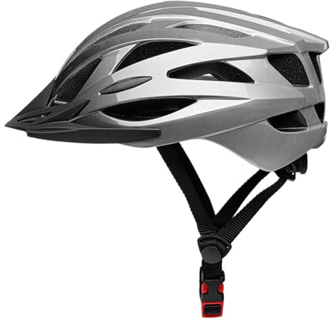 Demsyeq Casco da bicicletta per adulti, regolabile, traspirante, assorbe gli urti, con 24 fori per l'aria, per donne, adolescenti, ragazze, ragazzi, bambini, equitazione, sport all'aria aperta