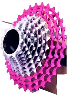 Ruota Libera, Cassetta per Bicicletta Cassetta Ultraleggera for Bici da Corsa SL 11/12 velocità 28-36T CNC Hollow HG Structure Ruota Libera K7 11V 12V(Pink 12S 11-28T)