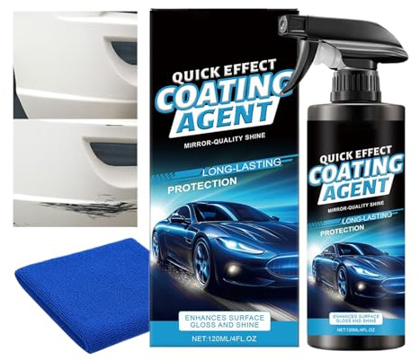 mica Per Auto,Lucidante mico Ripristinatore Brillantezza | Spray Pulitore Per Vernice Vetture Lucida | Per Autoveicoli Vetri Metallo Moto Berline Pick-Up Scooter Garage Viaggio