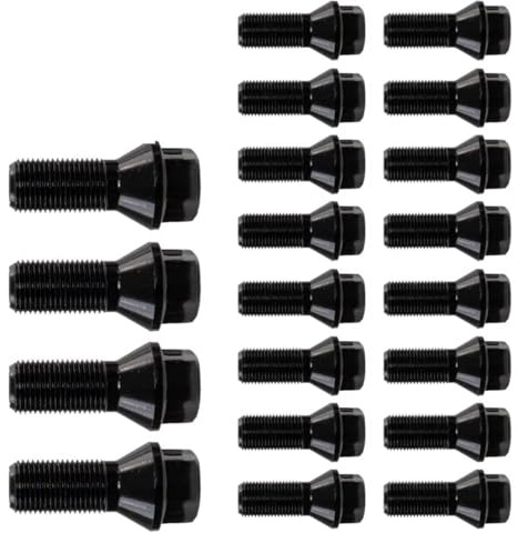 Radbolzen Kompatibel Mit Für 535 550 640 650 740 750 M235I M3 M4 M6 Pkw-Radbolzen Schwarz LKW-Teile Zubehör Ersatzteil 36136774896