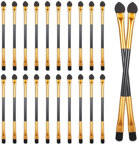 2 in 1 Eyeshadow Brushes 20 PCS Dual End Eyeshadow Smudge Brush