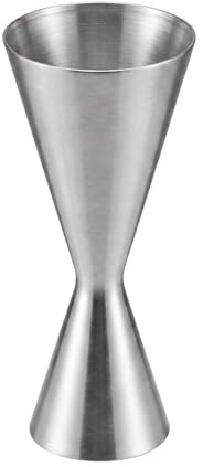Zhcwldmi Jigger 30/60ml – Cocktail Messbecher aus 304 Edelstahl, Barmaß & Bar Messbecher mit Skala, poliertes Messbecher Metall für Bars, Hobby-Barkeeper & Zuhause