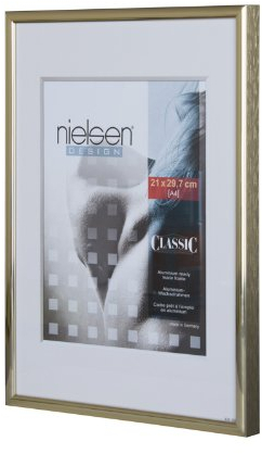 Bilderrahmen vonNielsen Alurahmen Classic 50x60 Gold - Normalglas