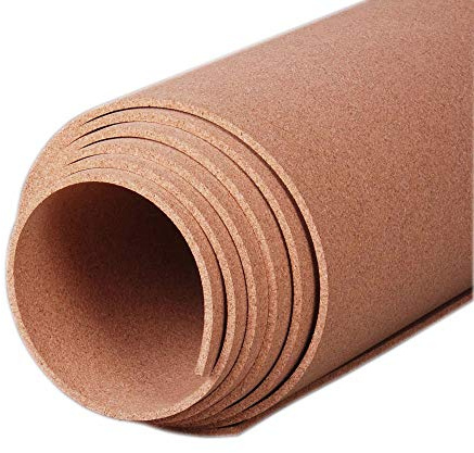Manton Cork Premium Cork Roll - 3' x 8' x 1/4, 100% Natural Facing Grade Material for Bulletin Boards, Decorative Photo and Message Push Pin Displays - Perfect for Home, School, and Office