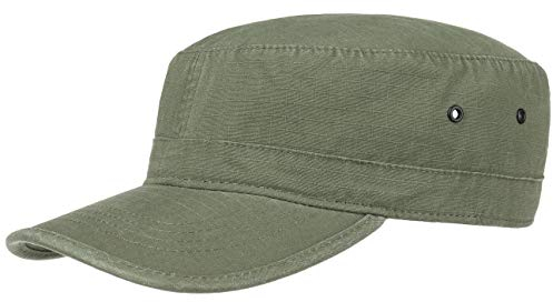 Lipodo Army Cap Damen/Herren - Cap aus 100% Baumwolle - Schirmmütze Einheitsgröße (55-61 cm) - Armycap Oliv