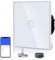 BSEED Interruptor de Luz Táctil Inteligente WIFI, Interruptor Táctil de Pared con Panel de Cristal(Requiere Cable Neutro) 1 Gang 1 Vía Blanco