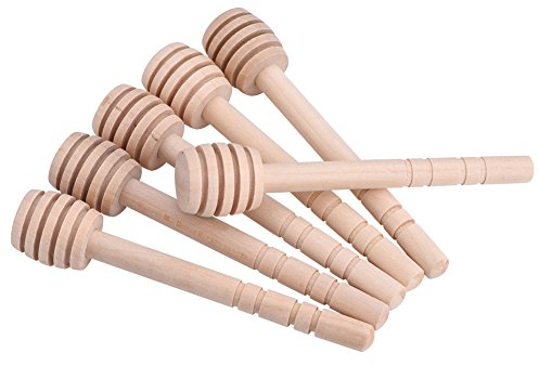 50pcs Mini Cuillères à Miel en Bois Portable Bâton Miel Batonnet Miel pour Distributeur et Collecte Confiture de Miel Portable Facile à Nettoyer Pratique pour Maison Fête (10 cm)