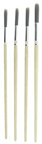 Coral 33300 Precision Artist Round Fitch Paint Brushes with Platinum Easy Clean Filaments 5 piece Pack Set