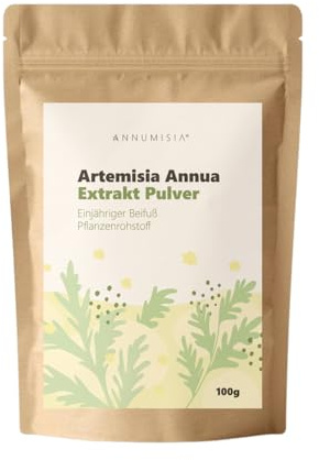 ANNUMISIA® Artemisia Annua Extrakt 30:1 hochdosiert - Einjähriger Beifuß 100 g Pulver - 10% Artemisinin