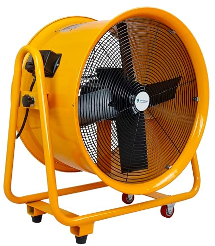 Doctor San - Sanierungstechnik Hallenventilator Bauventilator Metallventilator Baugebläse Windmaschine Ø 500mm 9960m³/Std.