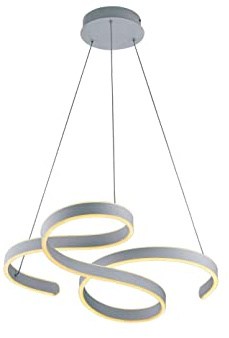 Trio Leuchten LED Pendelleuchte Francis 371310131, Metall Weiß matt, inkl. 52 Watt LED, Switch Dimmer