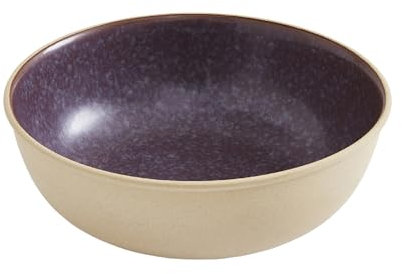Portmeirion Minerals Coupelle Ceramique, Bol de service moyen en céramique améthyste de 25,4 cm | Passe au lave-vaisselle, micro-ondes, congélateur et four | Parfait pour le divertissement en cuisine