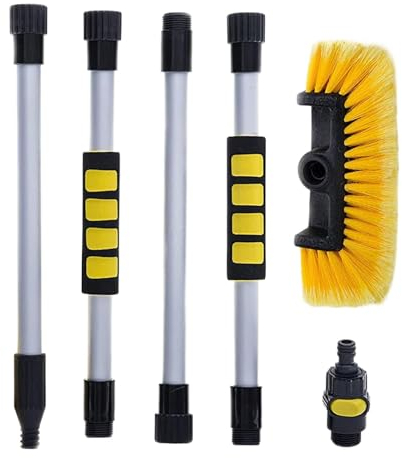 Générique Perche Télescopique Brosse Lavage Voiture - Brosse De Lavage De Voiture Télescopique | Nettoyage Voiture Extérieur Poils Doux Balai De Lavage pour Camion Véhicule Caravane Auto Accessoire