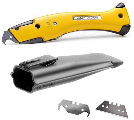 Delphin®-03 Club Edition inkl. Klingen und Kunststoffköcher, Teppichmesser
