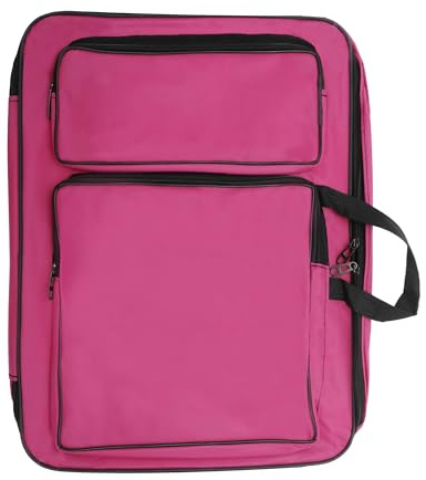 CAPASTEC Kunstmappe Tragetasche Für Zeichenbedarf 1 Stück Oxford-Stoff | Für Zeichnen und Skizzieren, Größe 50x39cm, Breite 14cm/29cm, Verstellbare Schultergurte, Mehrere Fächer
