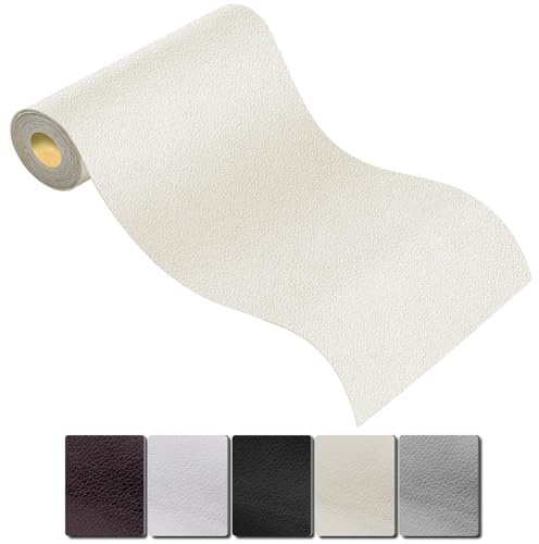 Mbsomnus Leder Reparatur Set Kunstleder Selbstklebend 160x43 cm Lederflicken Selbstklebend Dunkelbraun Leder Patch für Autositz Sofa Ledermöbel Jacken Schuhe Taschen