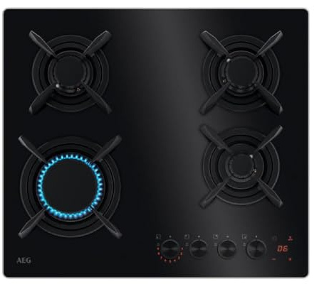 AEG Encimera de Gas HKB64453NB 8.6 kW Negro