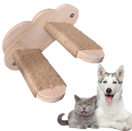 Zegaqae Katzenleiter Für Wandmontage,Schwebende Katzenleiter Als Wandtreppe - Montierte Treppenmöbel Als Sichere Und Elegante Sitzplätze Für Wohnzimmer Zuhause Balkon Wohnung Und Schlafzimmer