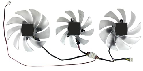 LFGOZSD DIY For POWERCOLOR for Radeon RX 6700 XT 12GB for Hellhound Graphics Card Replacement Fan(Set of three fans)