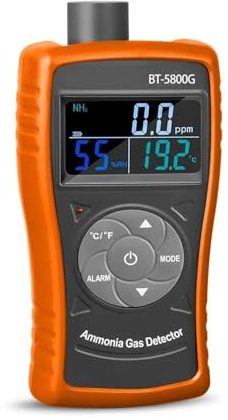 Sensor Detector de Gas amoniaco, Prueba de 0 a 100 ppm de Nh3, medidor de Temperatura y Humedad Amplias Aplicaciones