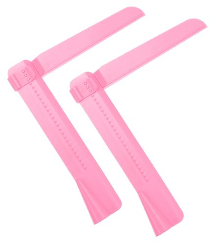 sourcing map 2 Pcs Adjustable Cake Scraper, Adjustable Cake Smoother Edge Smoothing Decorating Tools Kitchen Spatula Decorating Bakeware Tools for Cream Cake Mousse Cheese Fondant, Dark Pink