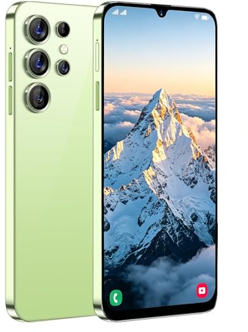 McMgc S25Ultra Téléphone Portable Pas Cher Android, écran 6,3 Pouces Incell, 2Go+16Go (SD 128Go), 3 Fentes (Double SIM+SD), Batterie 4500mAh, caméras 8MP+13MP, déverrouillage Facial (Green)