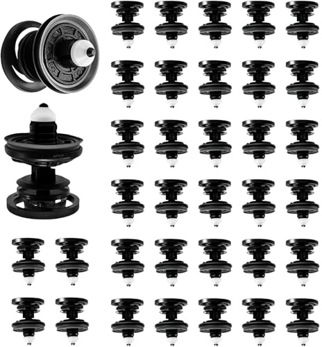 60PCS Agrafe Panneau de Porte, Clips de Fixation Voiture, Lot 7L6868243 en Plastique avec Joint, Rivets 8 mm pour Garniture Intérieure, Portières, Pare-Chocs, Capot et Carrosserie