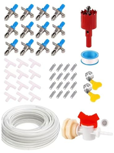 TFAOYS Trinkwassersysteme für Tiere, auslaufsicher, einfache Installation, Kaninchenstall, Bewässerungs-Kits, Käfigzubehör, Kaninchen, Nippel, Bewässerungs-Kits