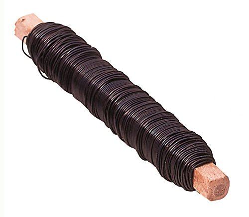 Glorex Alambre recocido de 0,65 mm, 100 g, Negro, 19 x 5,6 x 2 cm