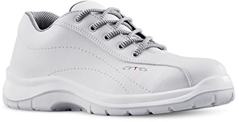 Artra Arawa scarpe da lavoro antiscivolo bianche per clinica cucina cibo senza punta in acciaio, 39, 39 EU