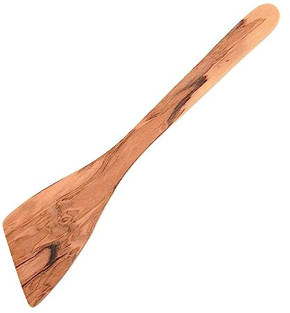 Berard France 1892 Pfannenwender schräg, 30 cm, robustes Olivenholz | großer Wender, geruchs- und geschmacksneutral, natürliche Farbtöne, langlebige Verarbeitung