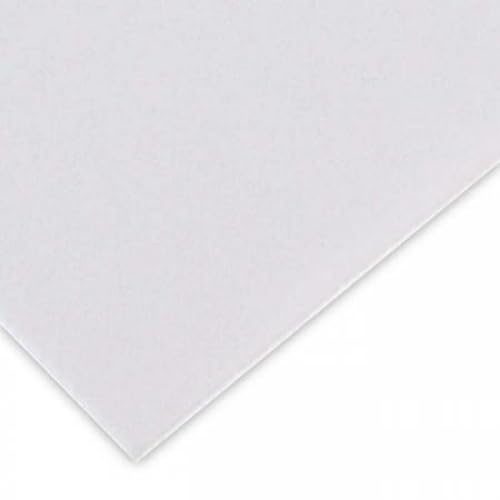 Bristol Bastelpapier, 75 x 110 cm, 250 g/m², sehr glatt, Weiß, 25 Stück