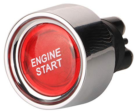 Gebildet Universal SPST 12V-24V/50A Push Start Ignition Switch, LED Car Engine Start Stop Button Momentary Start Switch for Car Truck Boat RV ATV