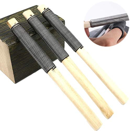 Holzfeile, Metallraspel, grobe Zähne, Handraspel, Schreiner, Holzbearbeitungswerkzeuge, 3 Stück