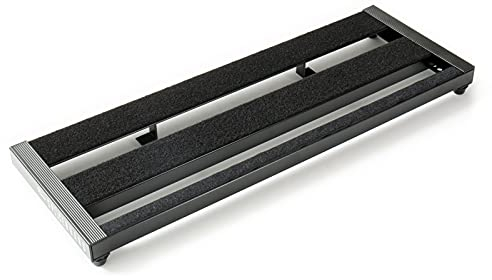 Fame Pedalboard Mini, Board aus pulverbeschichtetem Aluminium mit 2 Streben, Mittelstrebe variable, für 4 Effektpedale, Gigbag, Spaceboard 50M