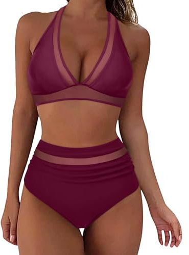 SKTIISN Bikini Damen bauchweg sexy Bikini Damen Bikini yogablock Leo Bikini Damen Bikini Hose Damen bauchweg femibion 2 haşema tesettür