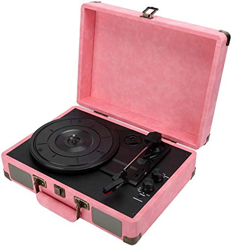 Lettore vinili vintage, giradischi portatile Bluetooth valigia 33/45/78 giri/min Portadischi 3 + velocità + giradischi Giradischi Giradischi Giradischi in vinile Grammofono